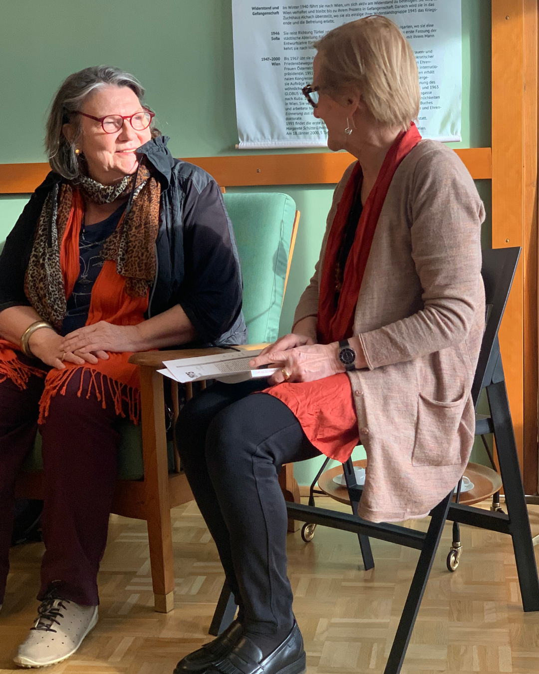 Maria Lautischer-Grubauer (BdFÖ) und Christine Zwingl (MSL Zentrum) 